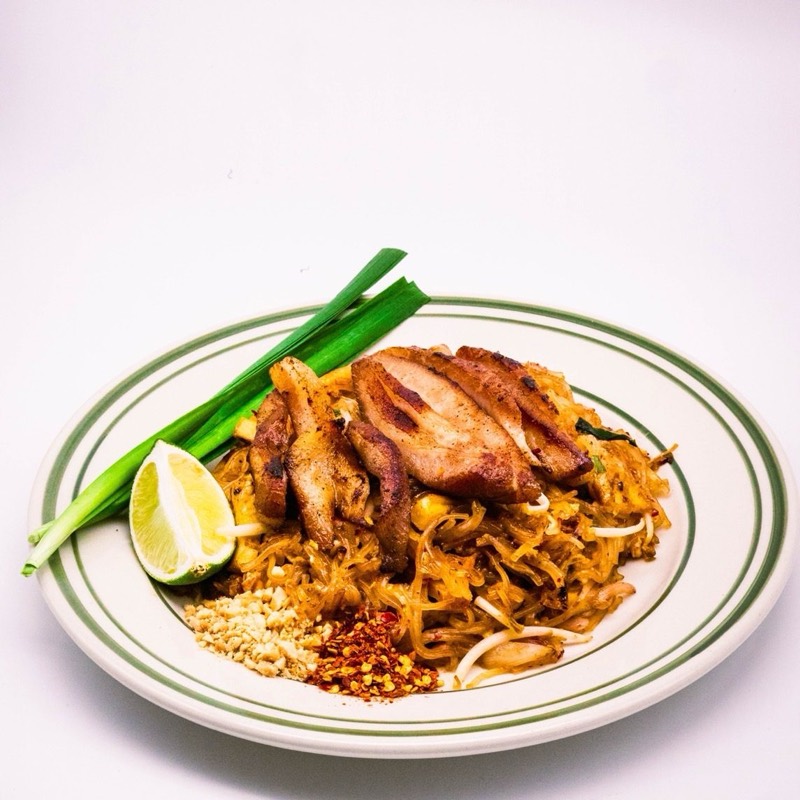 Pad Thai with grilled pork jowl